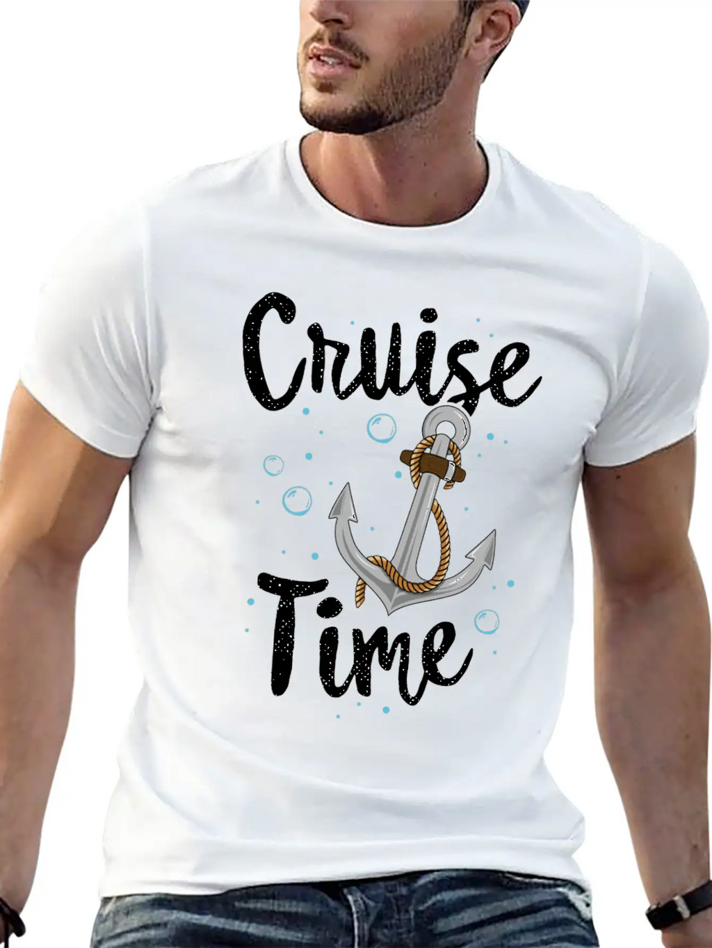 Cruise Time TShirt Family Vacation Anchor Kids Stylish Everyday T-Shirt – Unisex Basic Cotton Tee