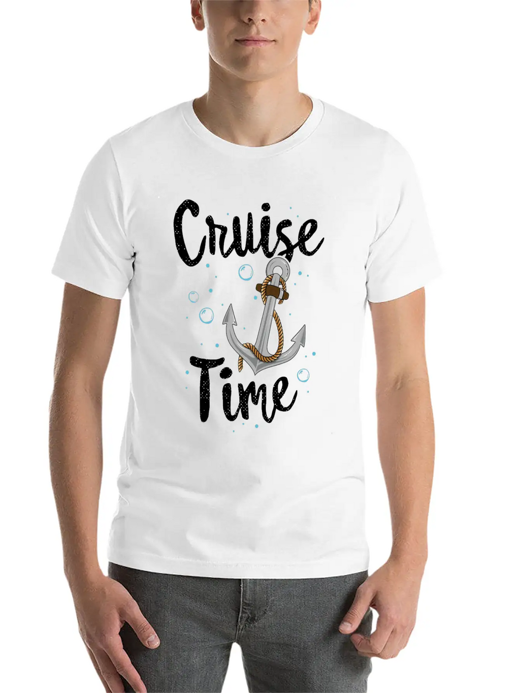 Cruise Time TShirt Family Vacation Anchor Kids Stylish Everyday T-Shirt – Unisex Basic Cotton Tee