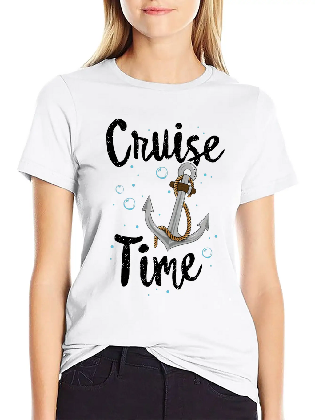 Cruise Time TShirt Family Vacation Anchor Kids Stylish Everyday T-Shirt – Unisex Basic Cotton Tee