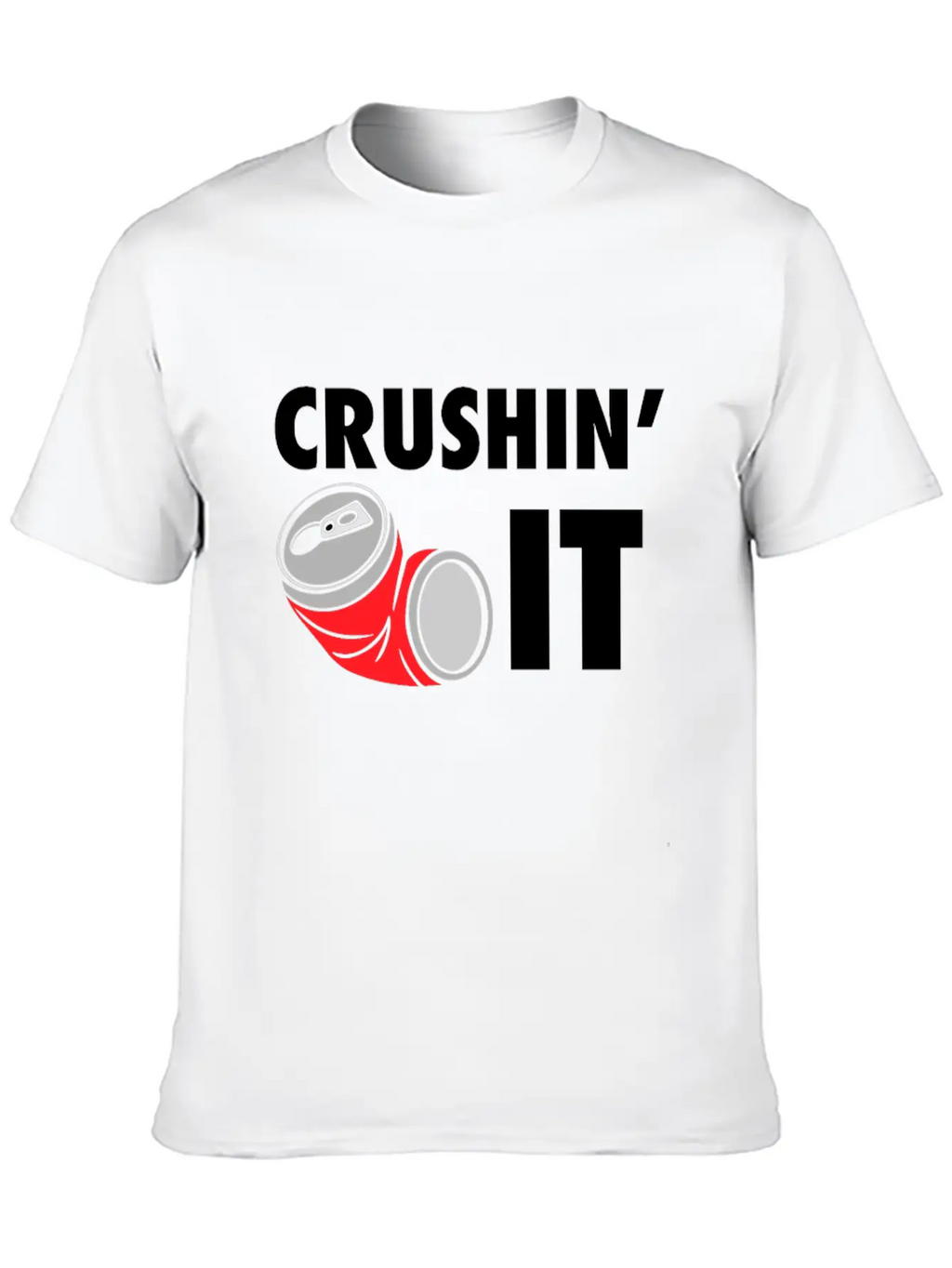 Crushin' It Workout Motivation - Gym Workout Fitne Unisex Casual T-Shirt – Clean Design For Daily Comfort