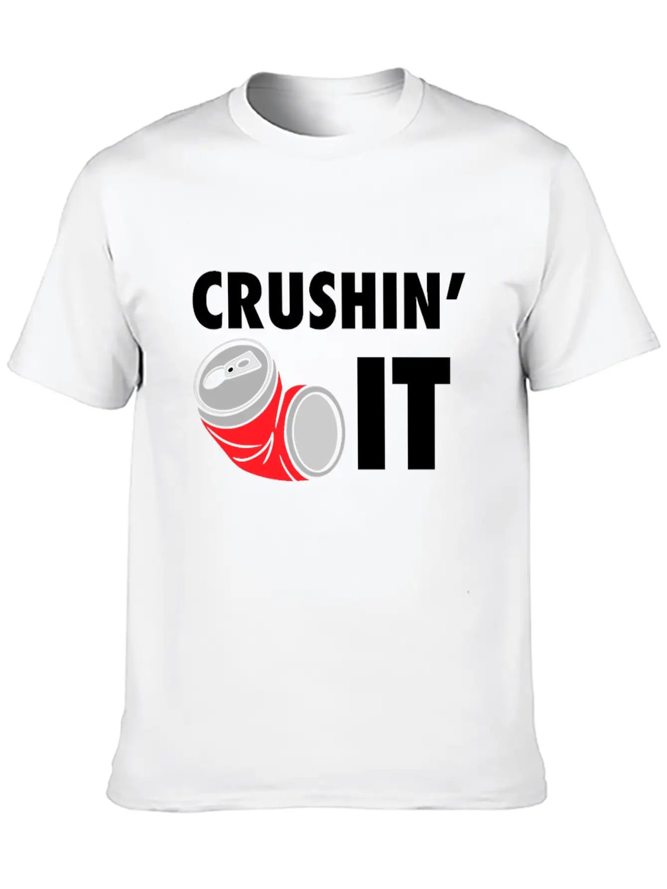 Crushin' It Workout Motivation - Gym Workout Fitne Unisex Casual T-Shirt – Clean Design For Daily Comfort