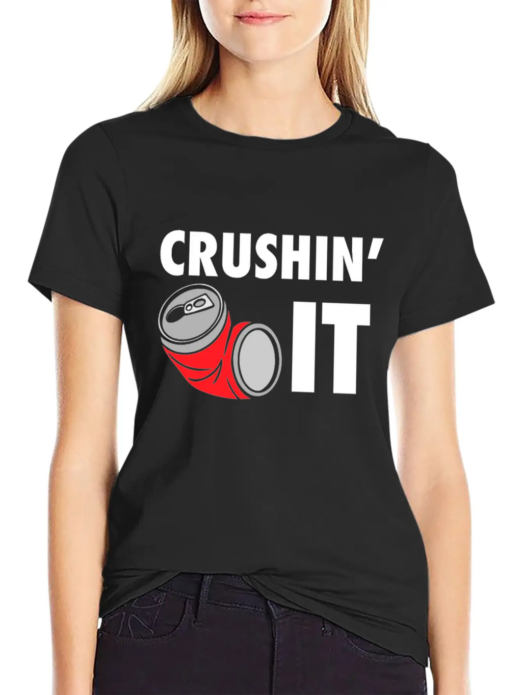 Crushin' It Workout Motivation - Gym Workout Fitne Unisex Casual T-Shirt – Clean Design For Daily Comfort