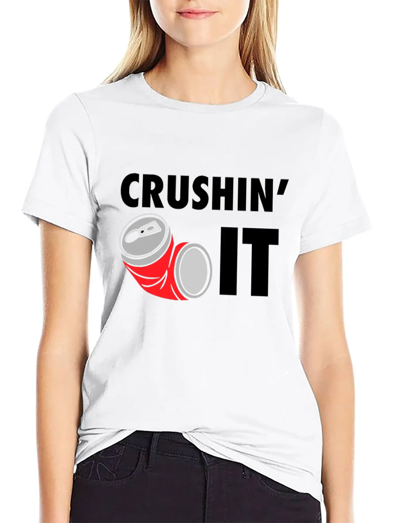 Crushin' It Workout Motivation - Gym Workout Fitne Unisex Casual T-Shirt – Clean Design For Daily Comfort