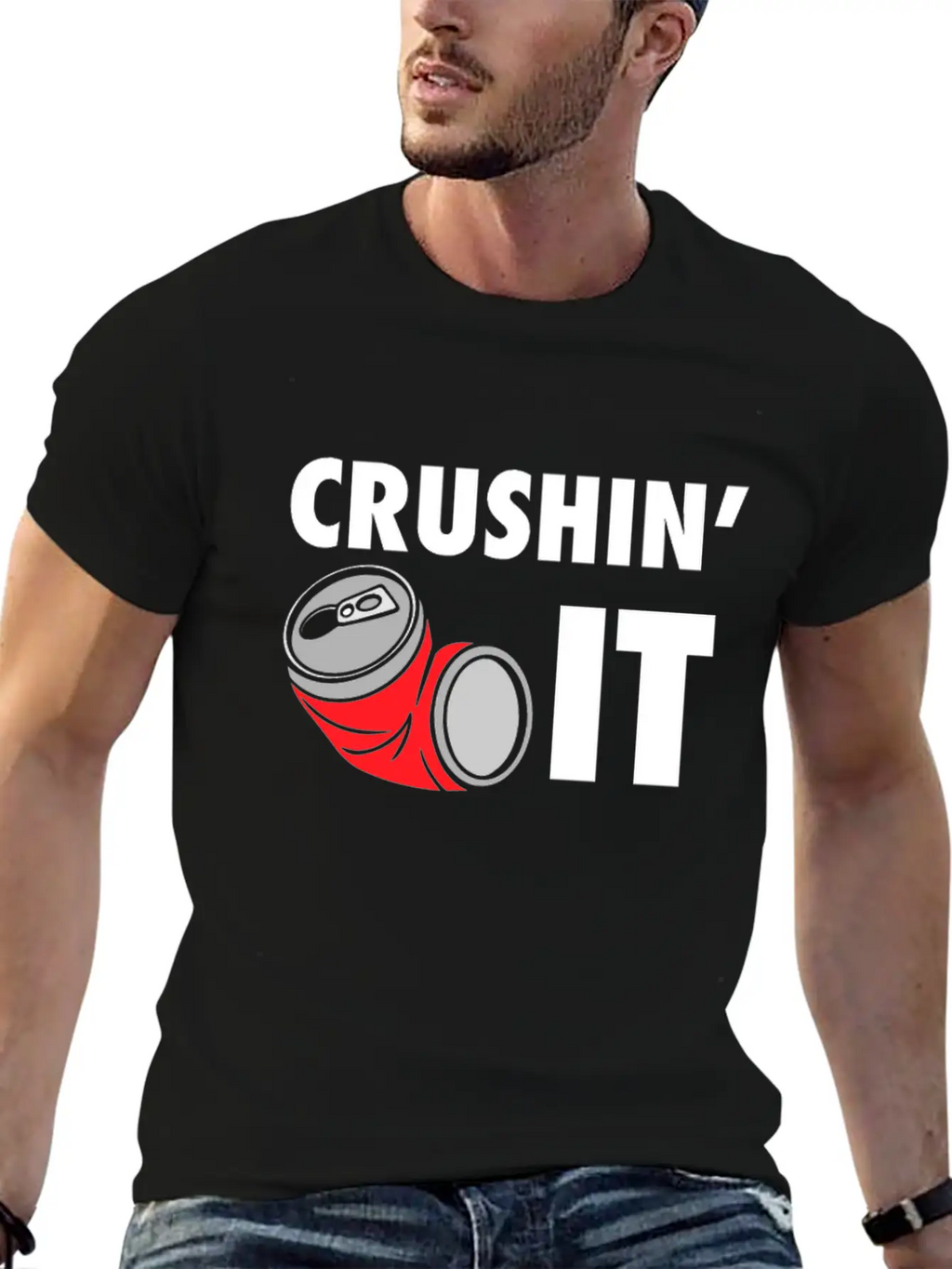 Crushin' It Workout Motivation - Gym Workout Fitne Unisex Casual T-Shirt – Clean Design For Daily Comfort
