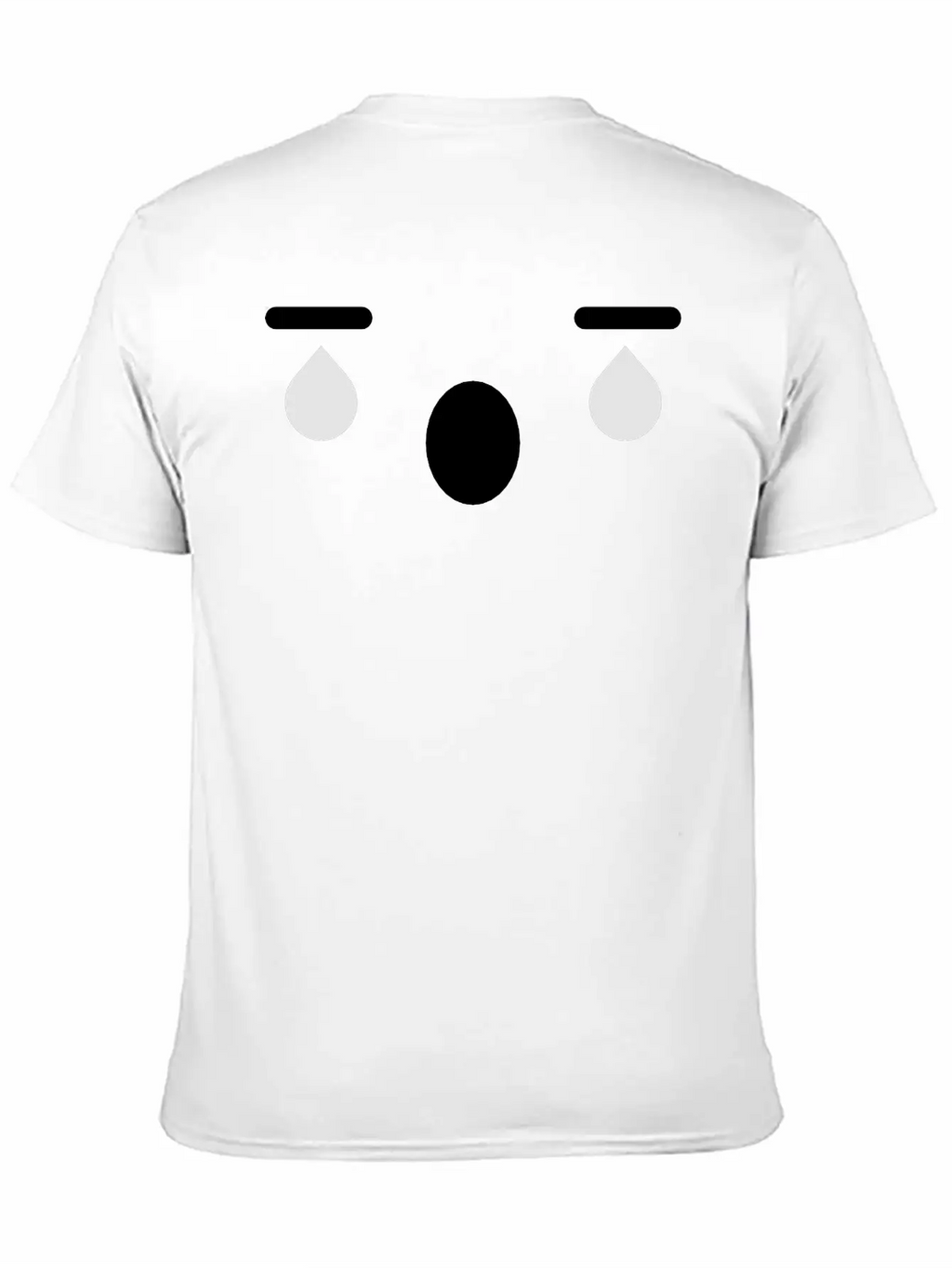 Crying Japanese Anime Face Unisex Casual T-Shirt – Clean Design For Daily Comfort