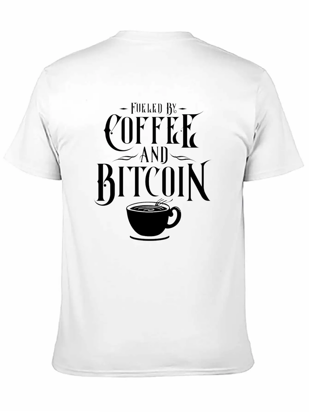 CRYPTO BLOCKCHAIN: COFFEE AND Bitcoin Unisex Casual T-Shirt – Clean Design For Daily Comfort