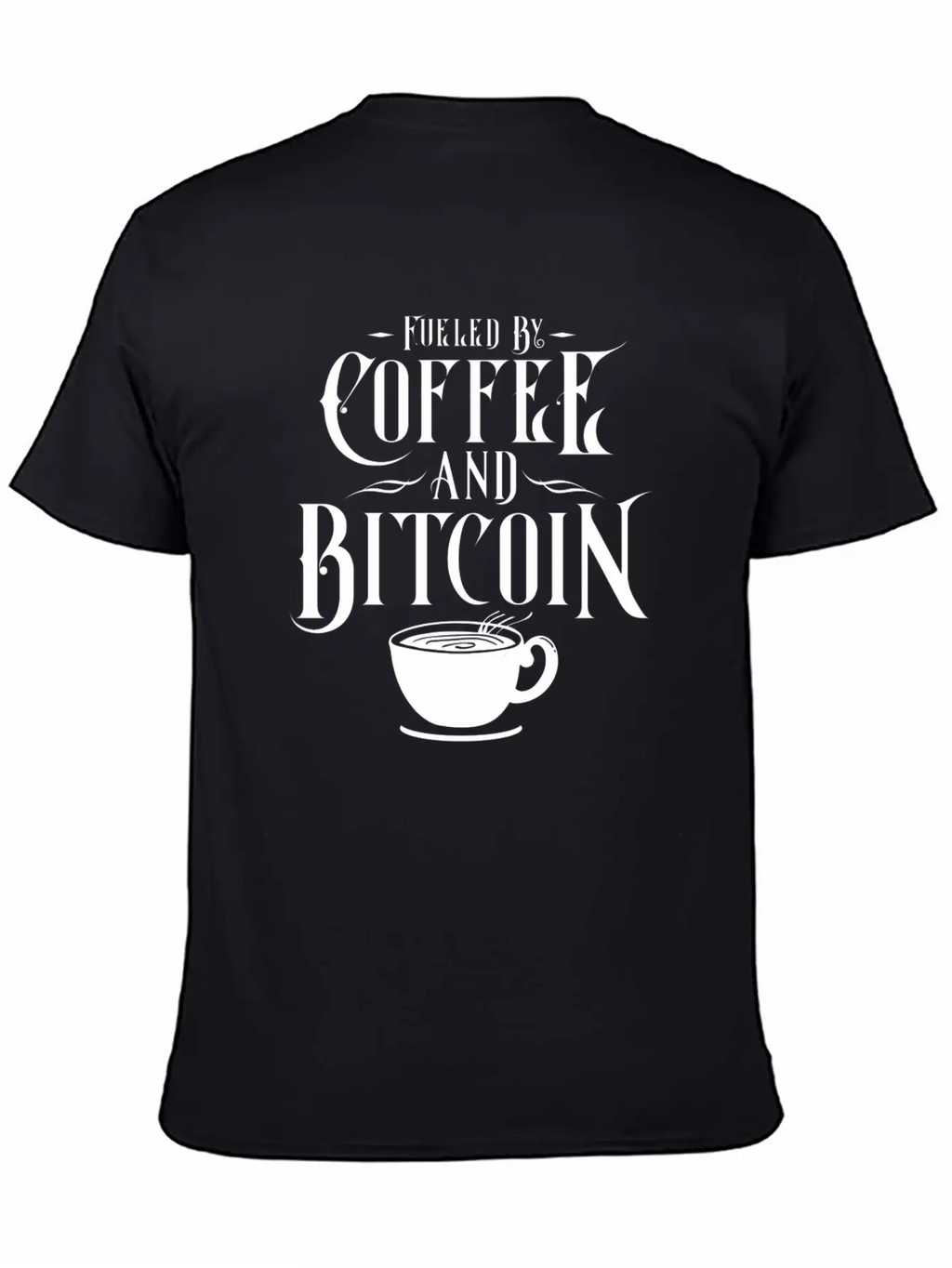 CRYPTO BLOCKCHAIN: COFFEE AND Bitcoin Unisex Casual T-Shirt – Clean Design For Daily Comfort