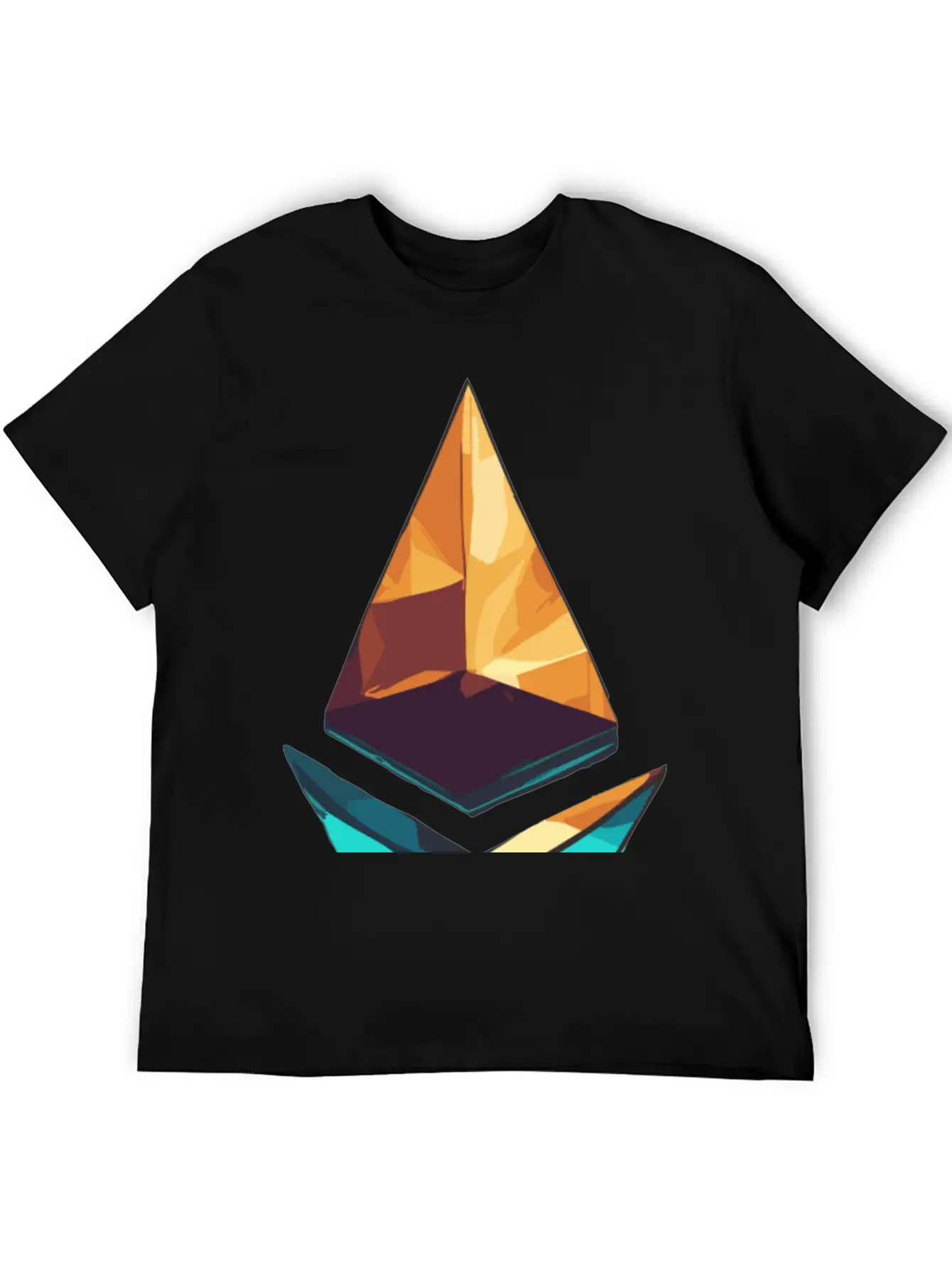 Crypto Ethereum Logo Design Essential Cotton Tee For Daily Outfits – Unisex Style