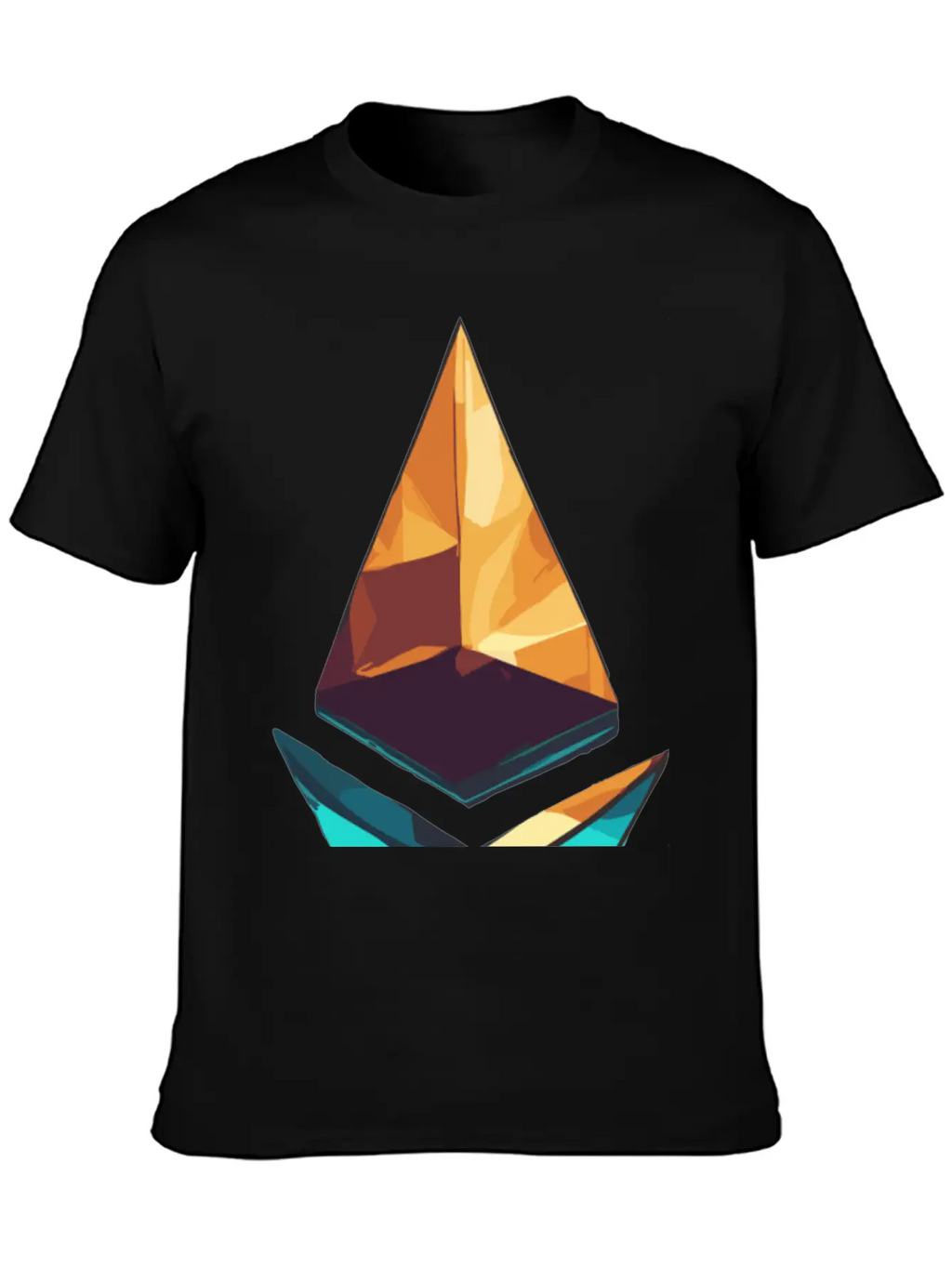Crypto Ethereum Logo Design Essential Cotton Tee For Daily Outfits – Unisex Style