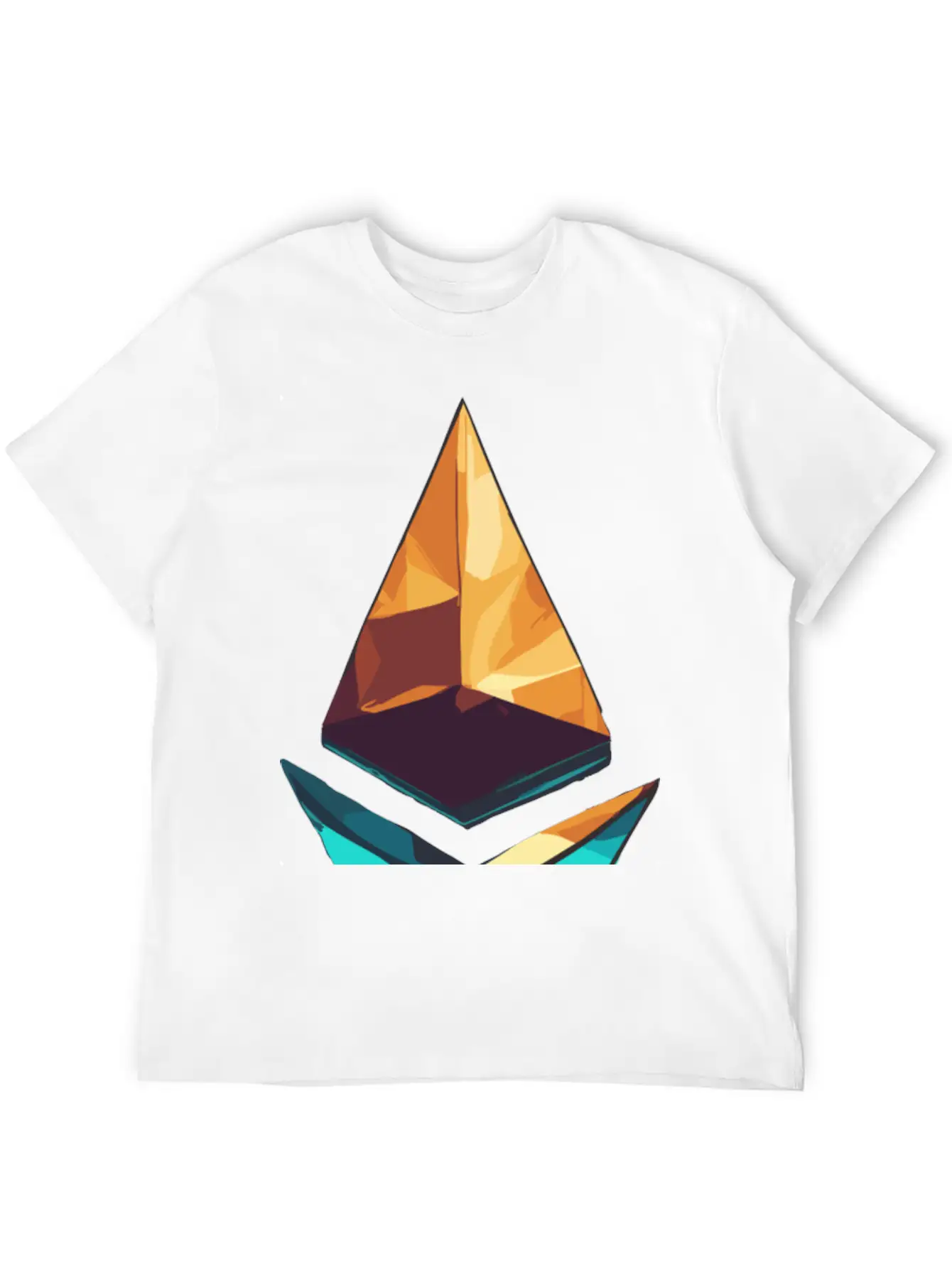 Crypto Ethereum Logo Design Essential Cotton Tee For Daily Outfits – Unisex Style