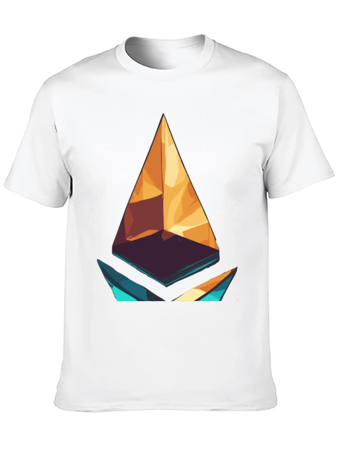 Crypto Ethereum Logo Design Essential Cotton Tee For Daily Outfits – Unisex Style