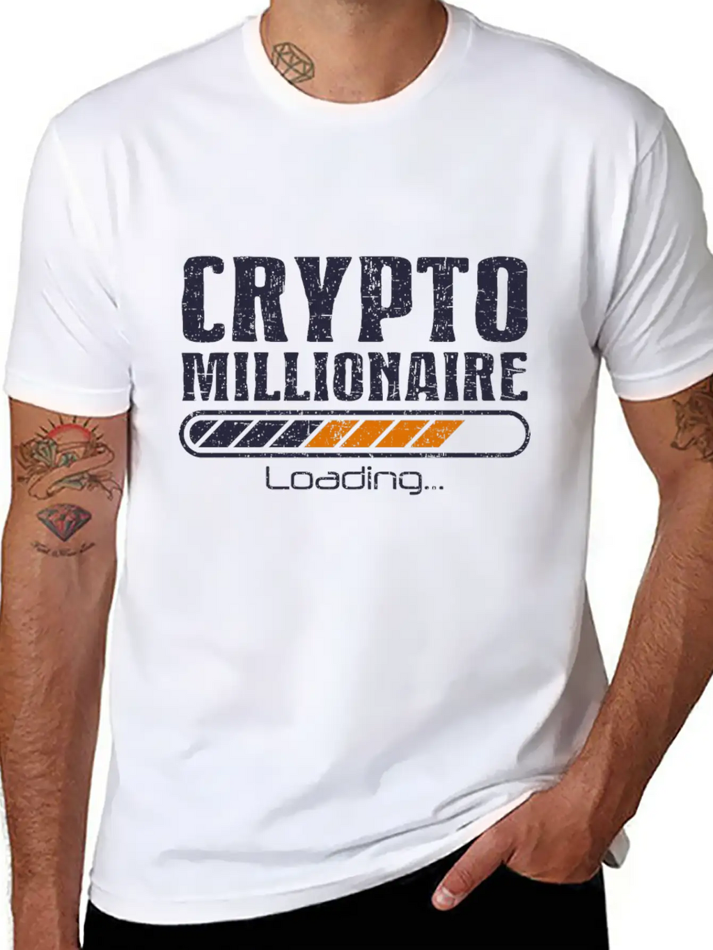 Crypto Millionaire Funny Bitcoin Crypto Unisex Casual T-Shirt – Clean Design For Daily Comfort