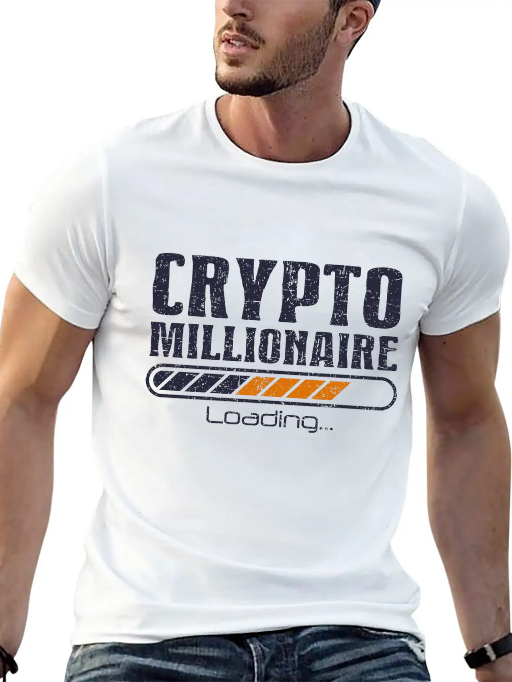 Crypto Millionaire Funny Bitcoin Crypto Unisex Casual T-Shirt – Clean Design For Daily Comfort