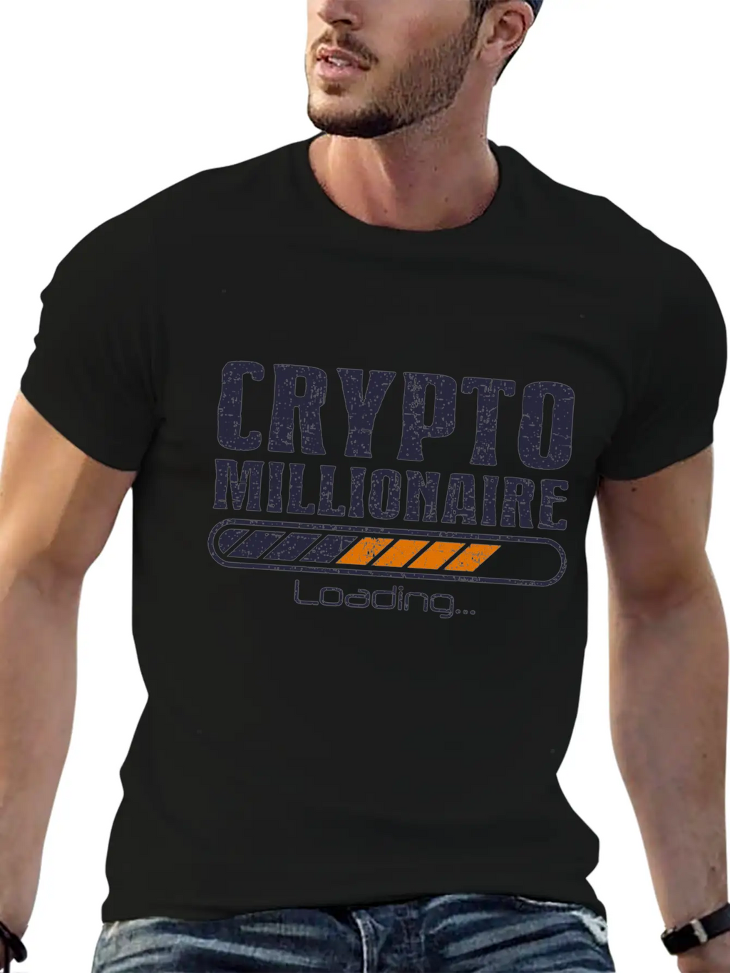 Crypto Millionaire Funny Bitcoin Crypto Unisex Casual T-Shirt – Clean Design For Daily Comfort