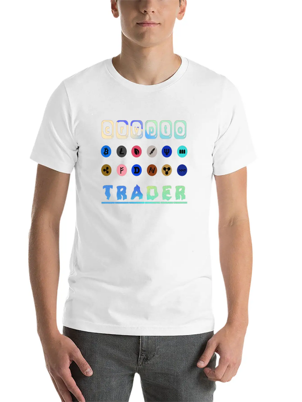 Crypto Trader Bitcoin & Cryptocurrency Unisex Short Sleeve Soft Cotton T-Shirt – Casual Everyday Wear