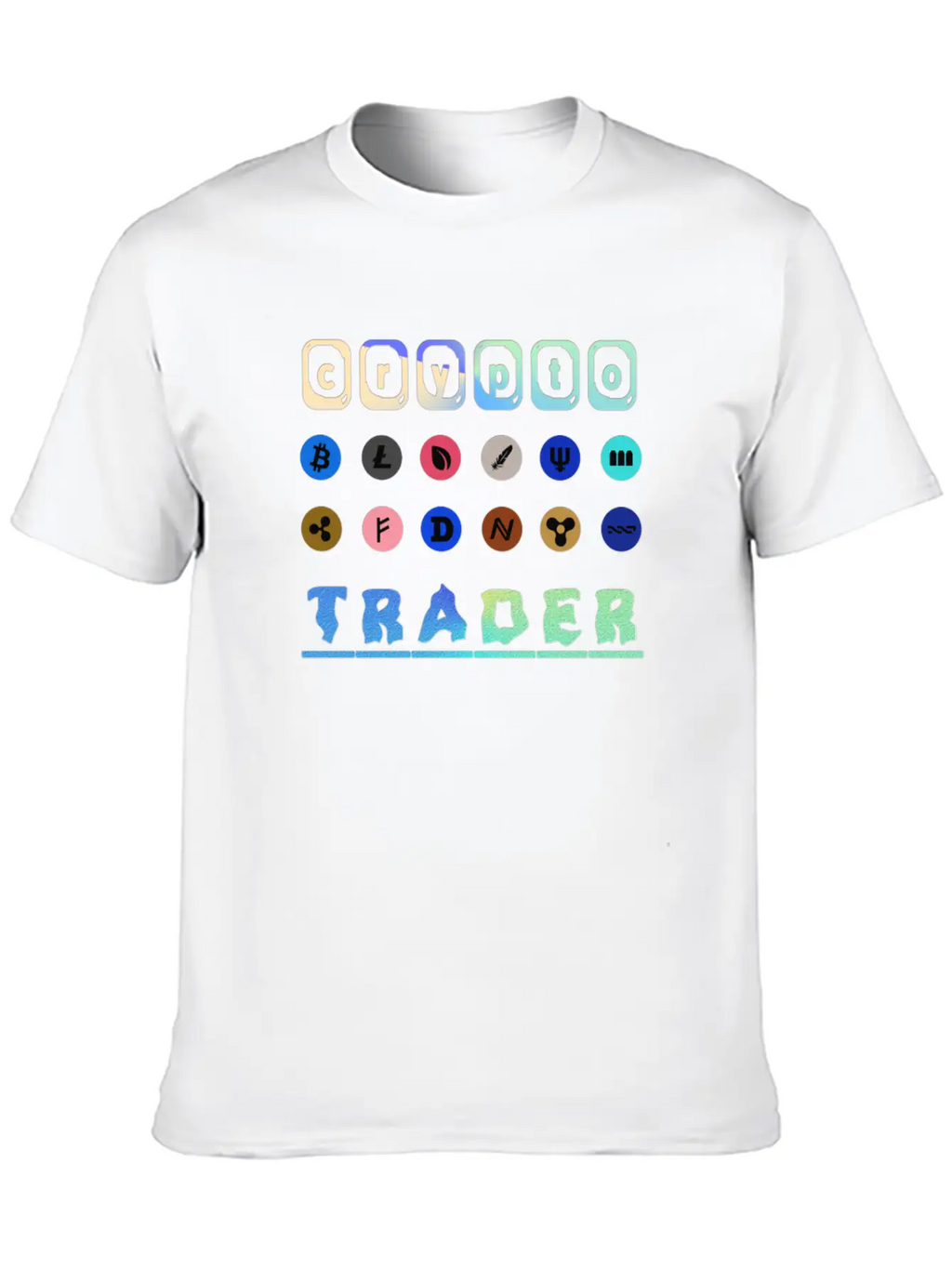 Crypto Trader Bitcoin & Cryptocurrency Unisex Short Sleeve Soft Cotton T-Shirt – Casual Everyday Wear