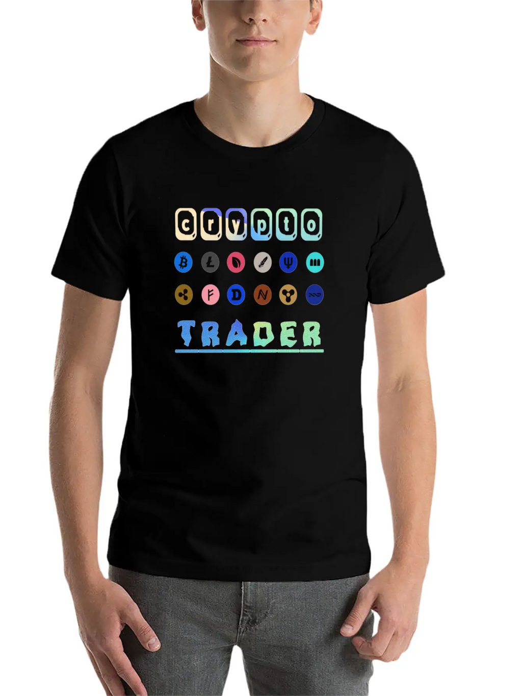 Crypto Trader Bitcoin & Cryptocurrency Unisex Short Sleeve Soft Cotton T-Shirt – Casual Everyday Wear