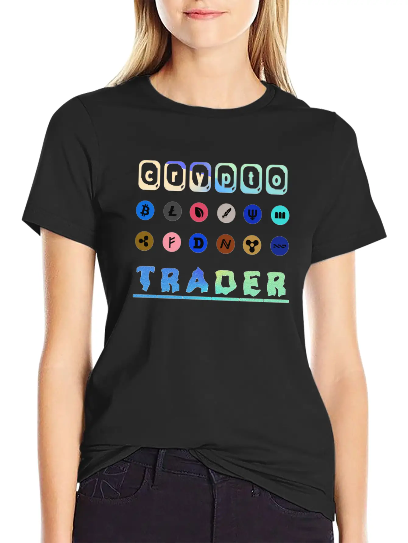 Crypto Trader Bitcoin & Cryptocurrency Unisex Short Sleeve Soft Cotton T-Shirt – Casual Everyday Wear