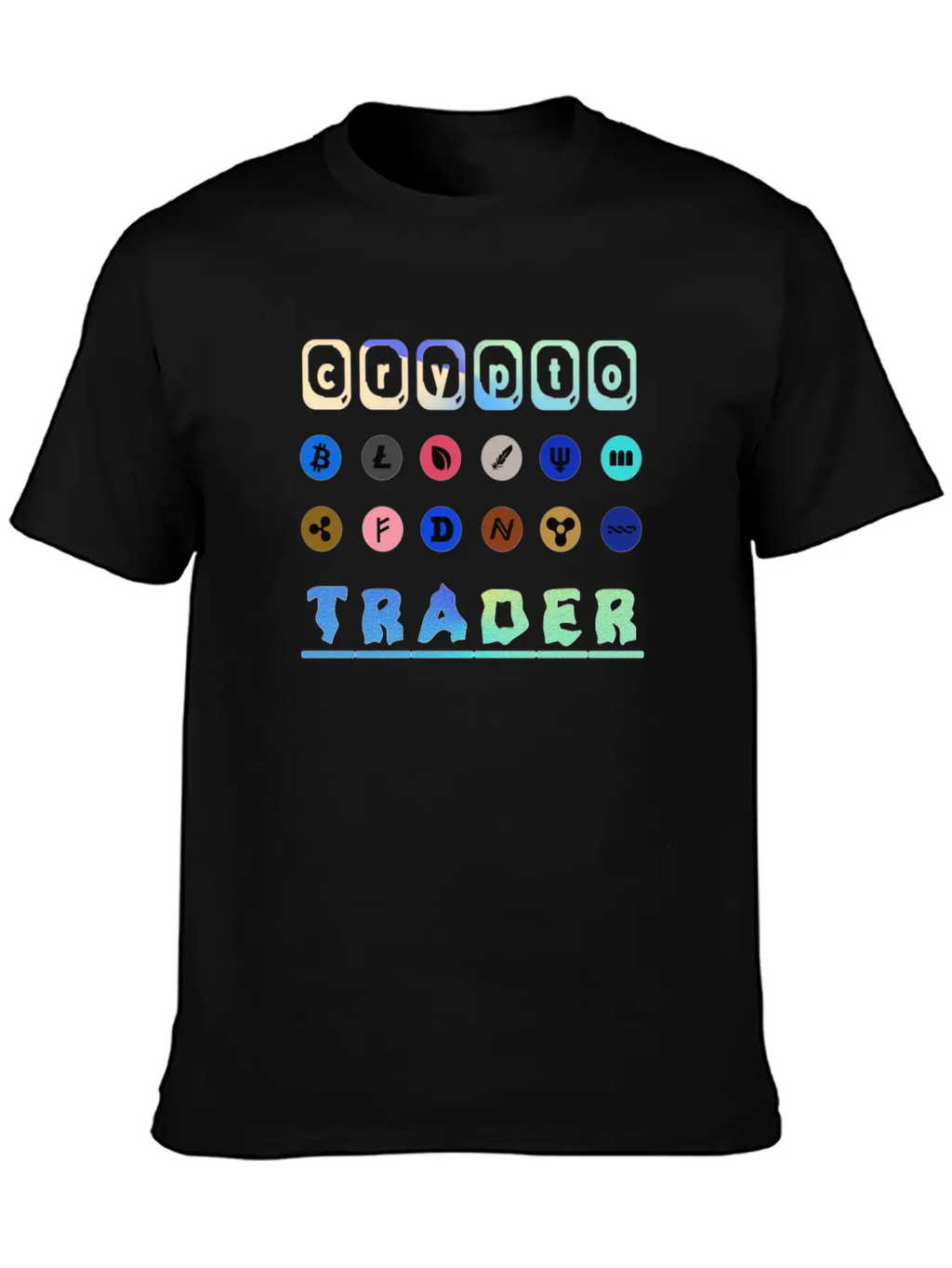 Crypto Trader Bitcoin & Cryptocurrency Unisex Short Sleeve Soft Cotton T-Shirt – Casual Everyday Wear