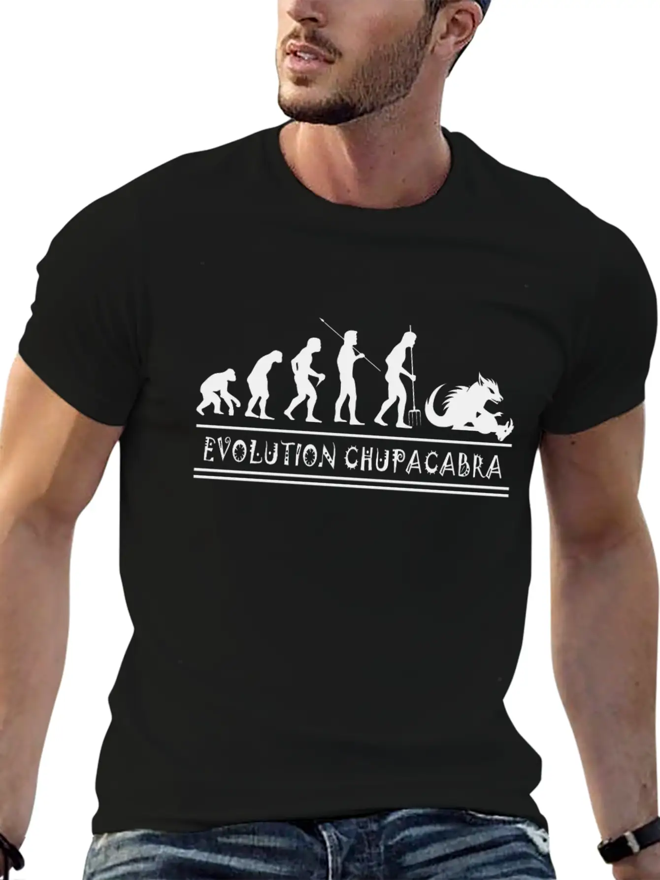 Cryptozoologists Chupacabra-cryptid Evolution Essential Cotton Tee For Daily Outfits – Unisex Style