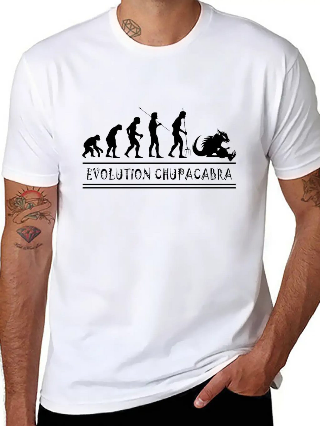 Cryptozoologists Chupacabra-cryptid Evolution Essential Cotton Tee For Daily Outfits – Unisex Style