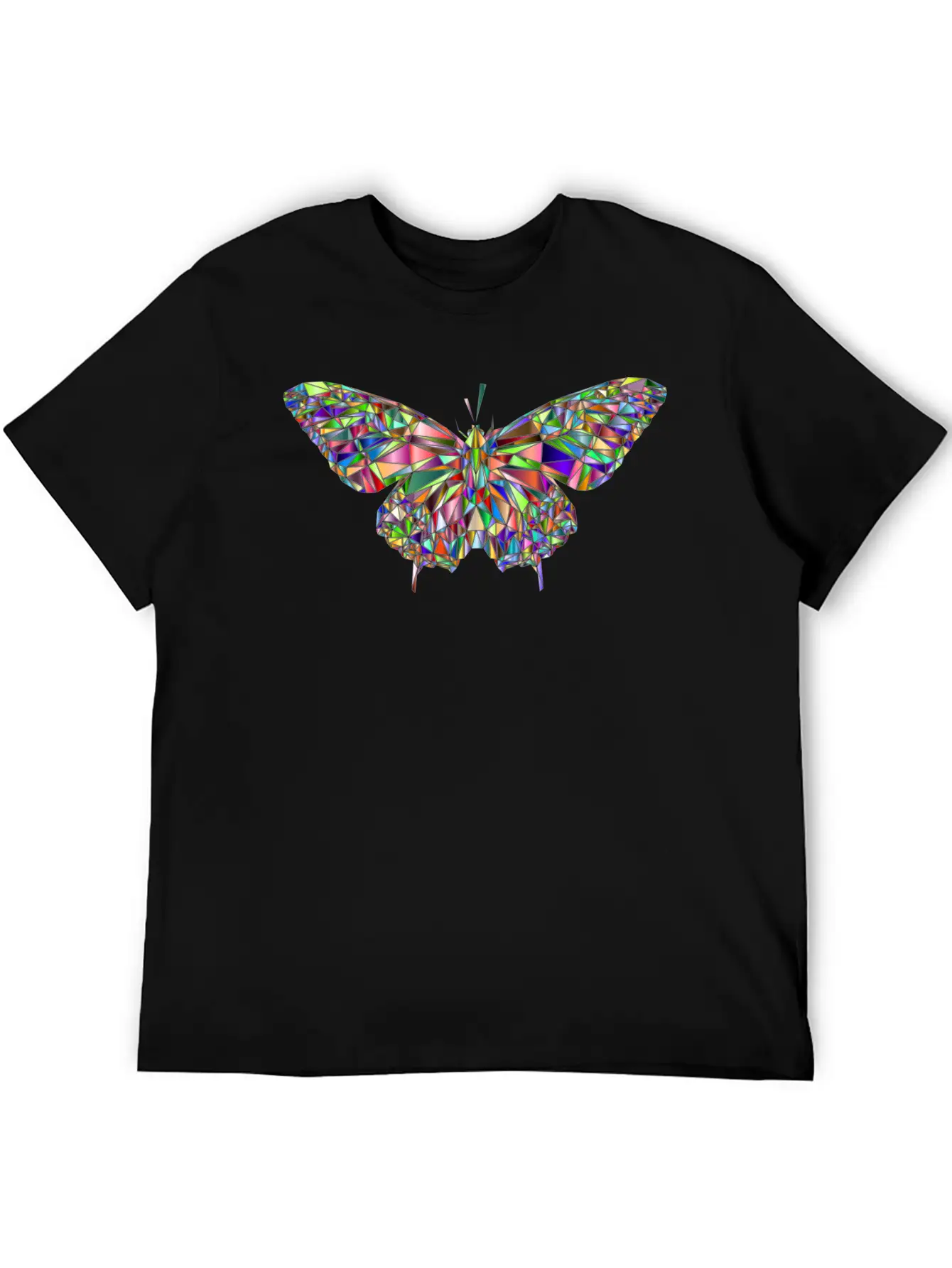Crystal Butterfly Essential Cotton Tee For Daily Outfits – Unisex Style