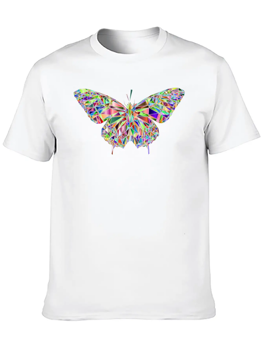 Crystal Butterfly Essential Cotton Tee For Daily Outfits – Unisex Style