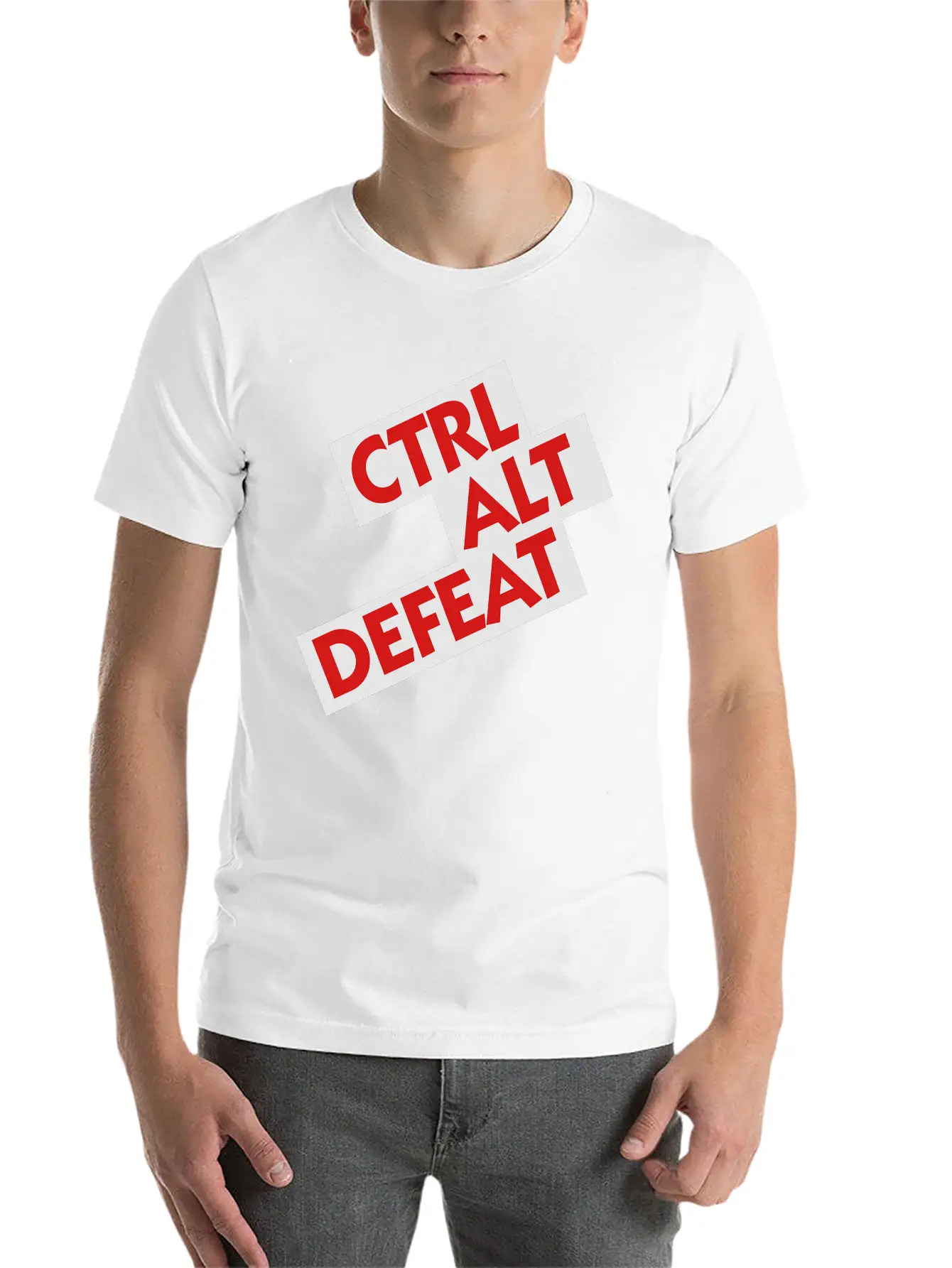 Ctrl Alt Defeat Unisex Casual T-Shirt – Clean Design For Daily Comfort