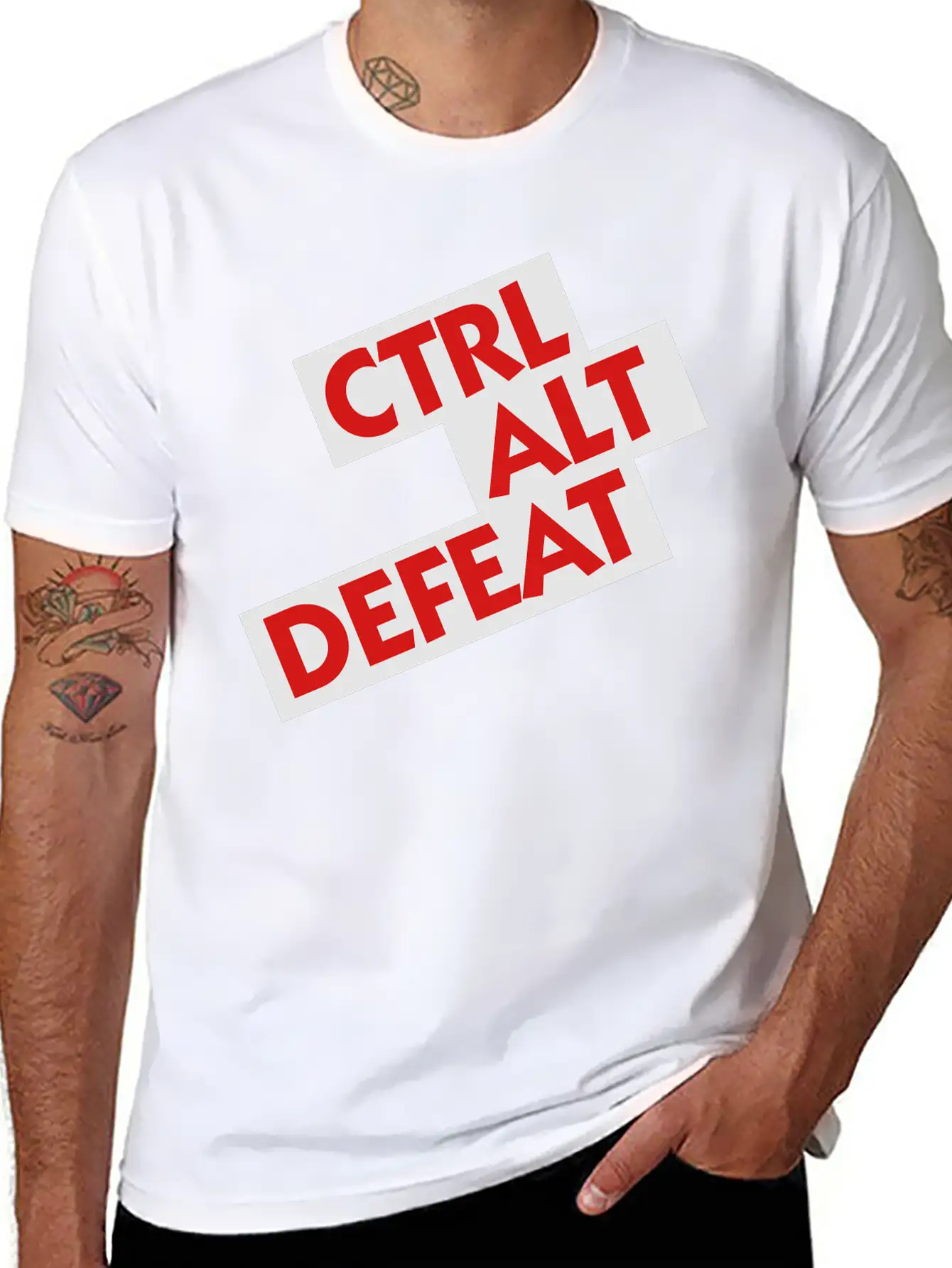 Ctrl Alt Defeat Unisex Casual T-Shirt – Clean Design For Daily Comfort