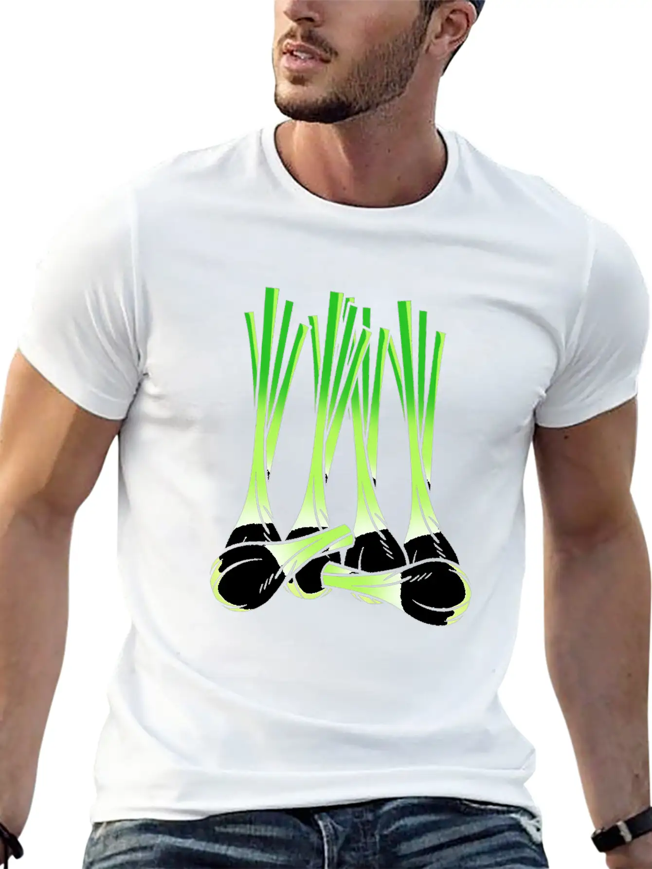 Culinary Chef Spring Onion Vegetable Onion Stylish Everyday T-Shirt – Unisex Basic Cotton Tee