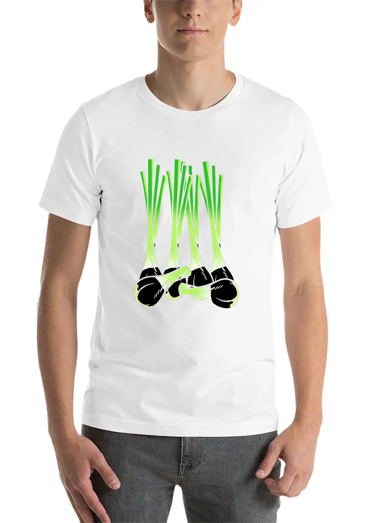 Culinary Chef Spring Onion Vegetable Onion Stylish Everyday T-Shirt – Unisex Basic Cotton Tee