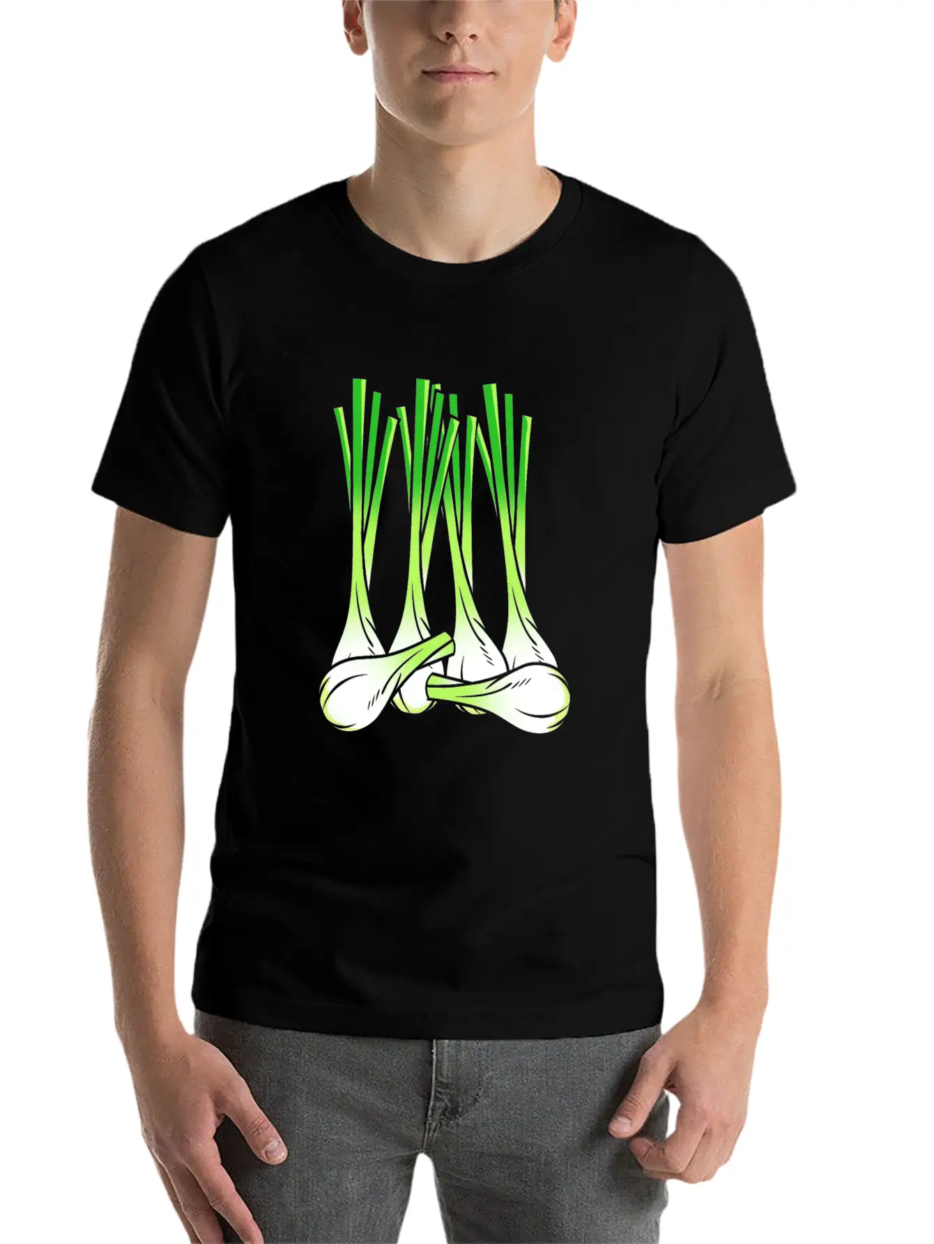 Culinary Chef Spring Onion Vegetable Onion Stylish Everyday T-Shirt – Unisex Basic Cotton Tee