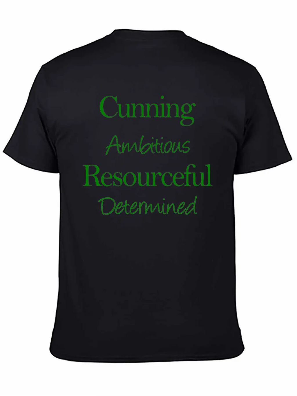 Cunning Ambitious Resourceful Determined Green Fon Classic Fit Graphic Tee For Daily Comfort – Unisex Cotton Shirt