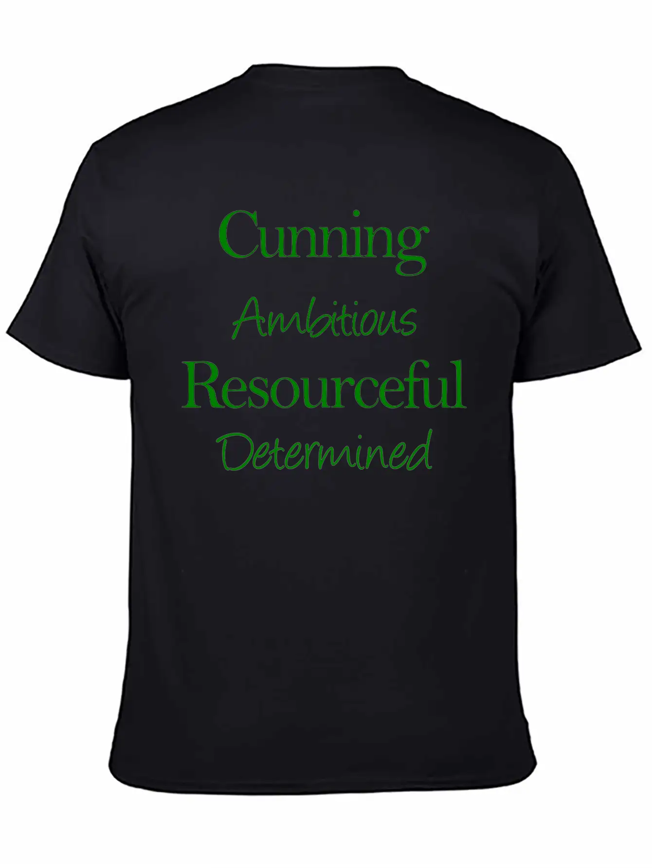 Cunning Ambitious Resourceful Determined Green Fon Classic Fit Graphic Tee For Daily Comfort – Unisex Cotton Shirt