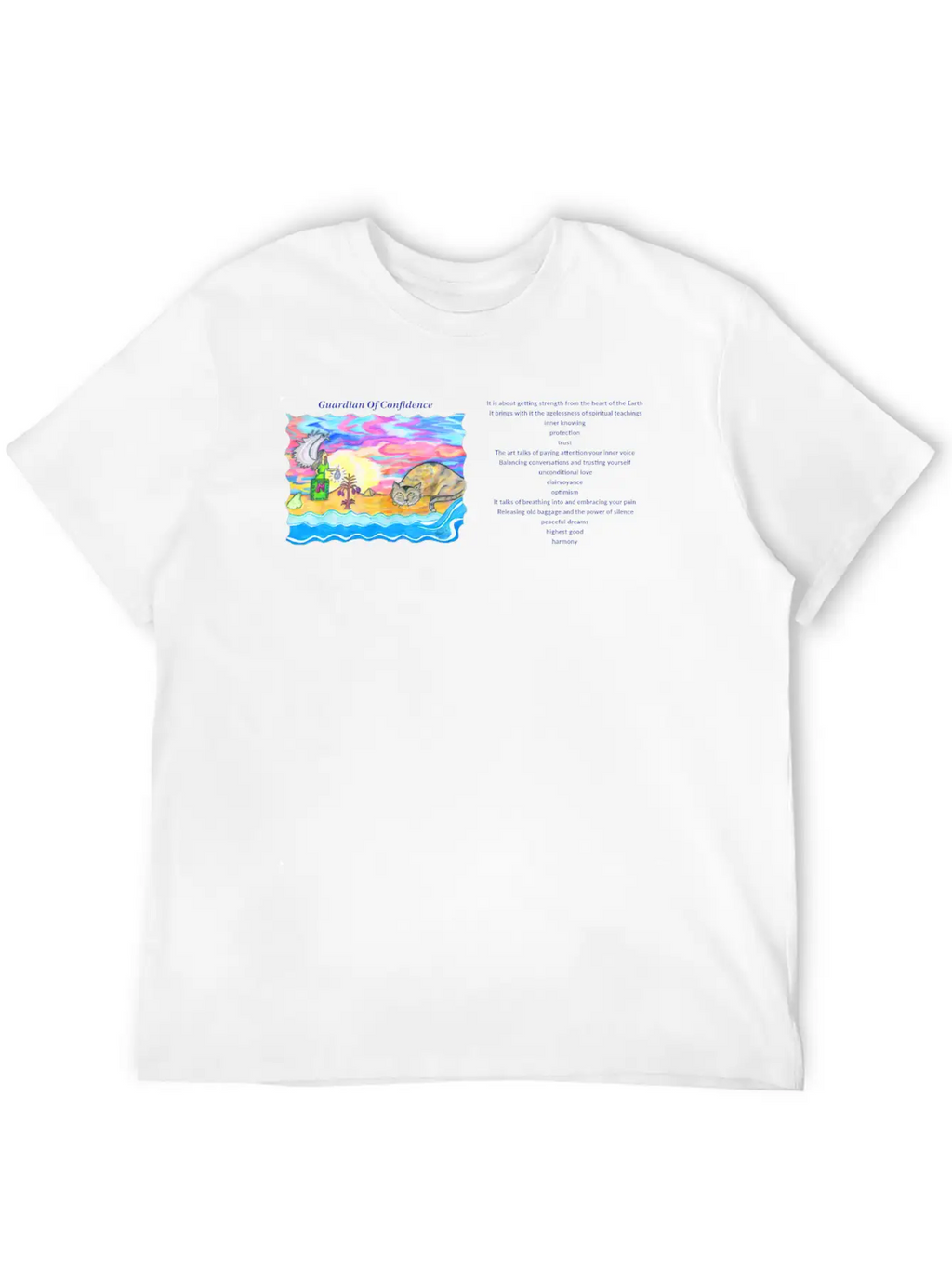 Cup Guardian Of Confidence BLUE 02 02 Unisex Short Sleeve Soft Cotton T-Shirt – Casual Everyday Wear