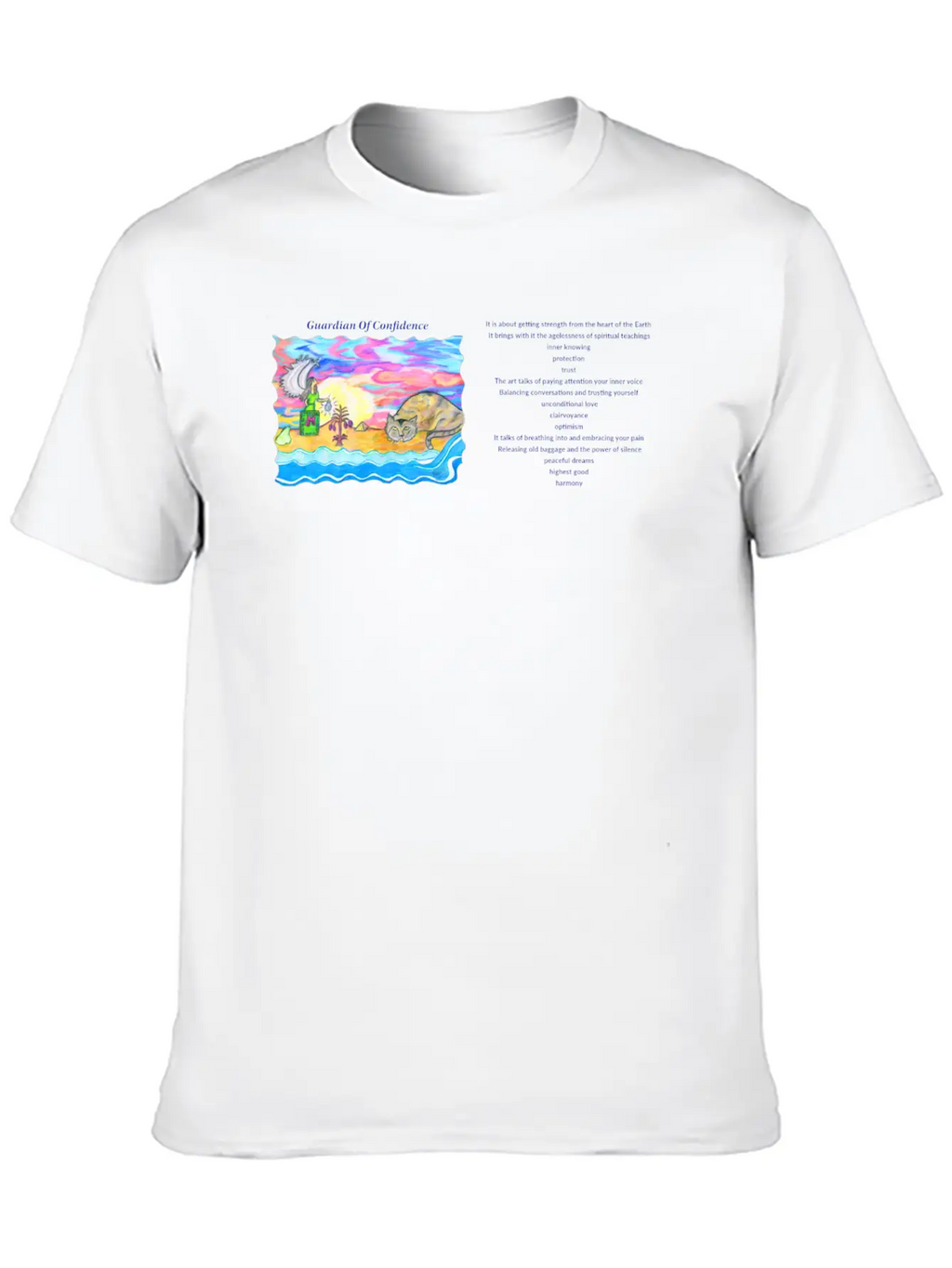 Cup Guardian Of Confidence BLUE 02 02 Unisex Short Sleeve Soft Cotton T-Shirt – Casual Everyday Wear