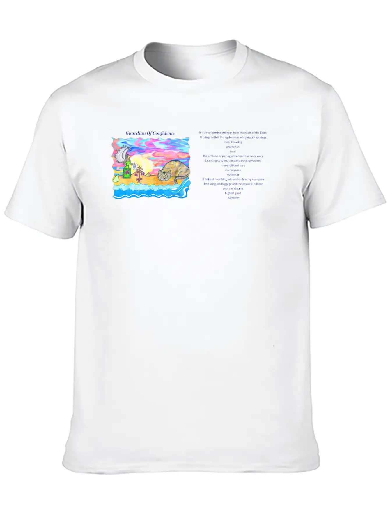 Cup Guardian Of Confidence BLUE 02 02 Unisex Short Sleeve Soft Cotton T-Shirt – Casual Everyday Wear