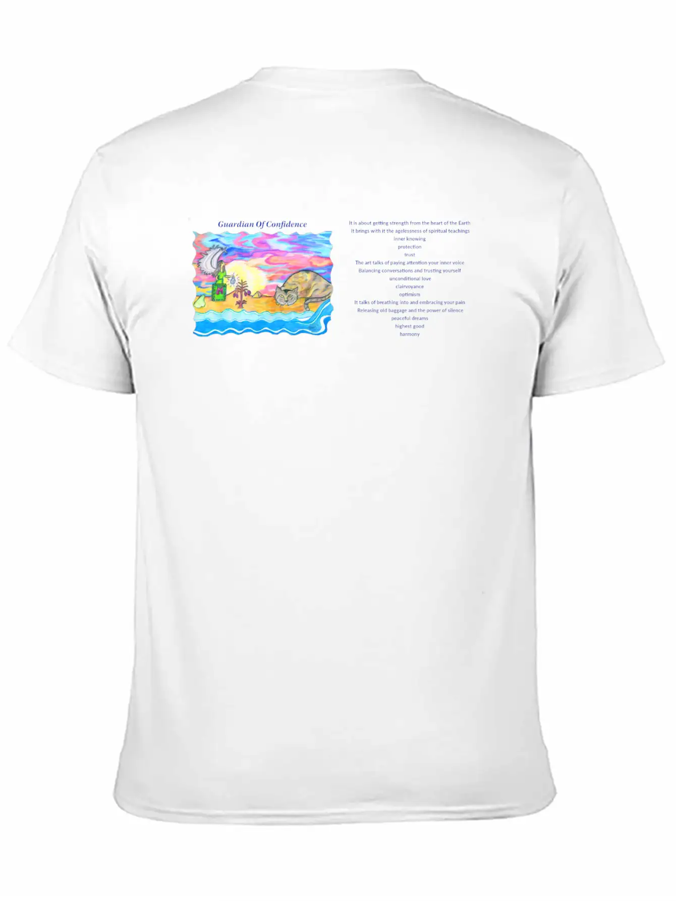 Cup Guardian Of Confidence BLUE 02 02 Unisex Short Sleeve Soft Cotton T-Shirt – Casual Everyday Wear