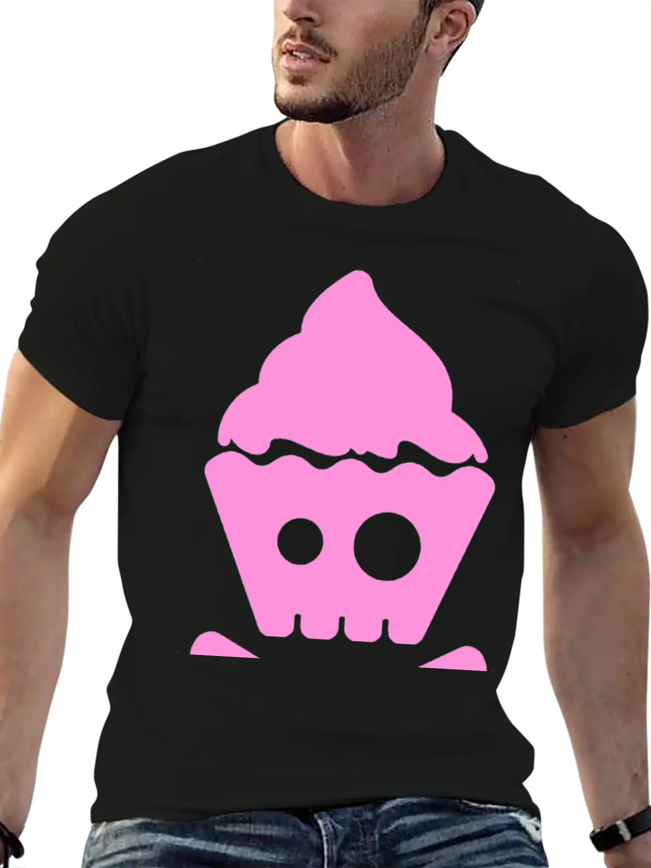 Cupcake Pirate Stylish Everyday T-Shirt – Unisex Basic Cotton Tee