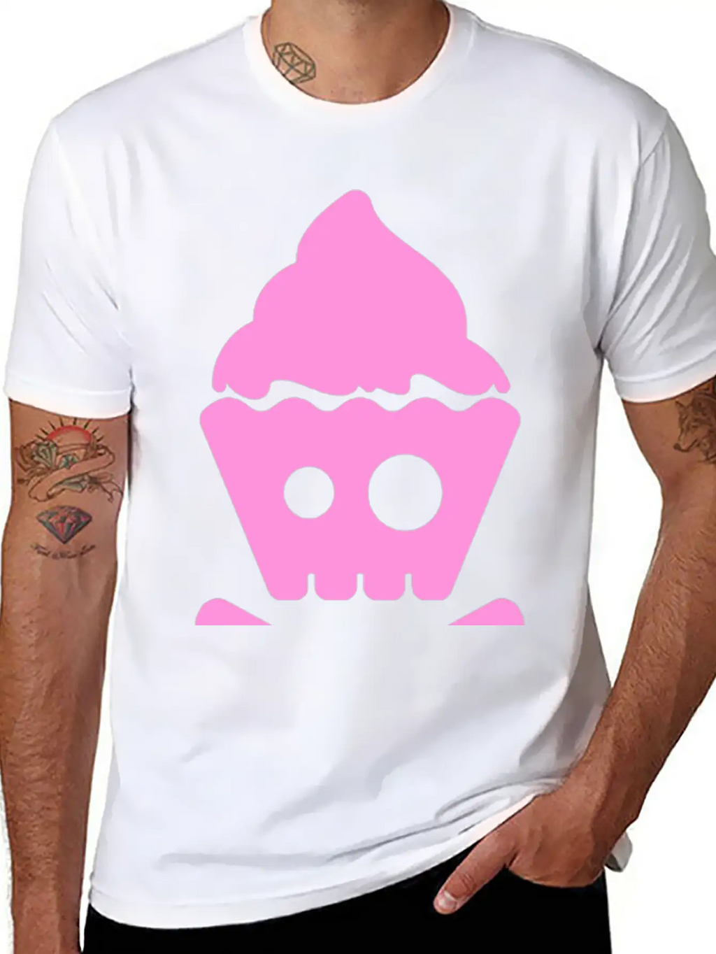 Cupcake Pirate Stylish Everyday T-Shirt – Unisex Basic Cotton Tee