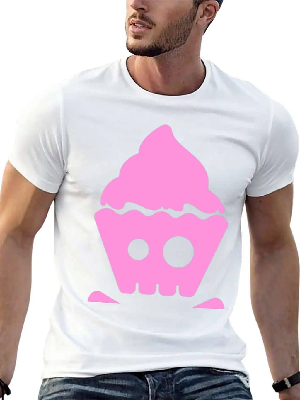 Cupcake Pirate Stylish Everyday T-Shirt – Unisex Basic Cotton Tee