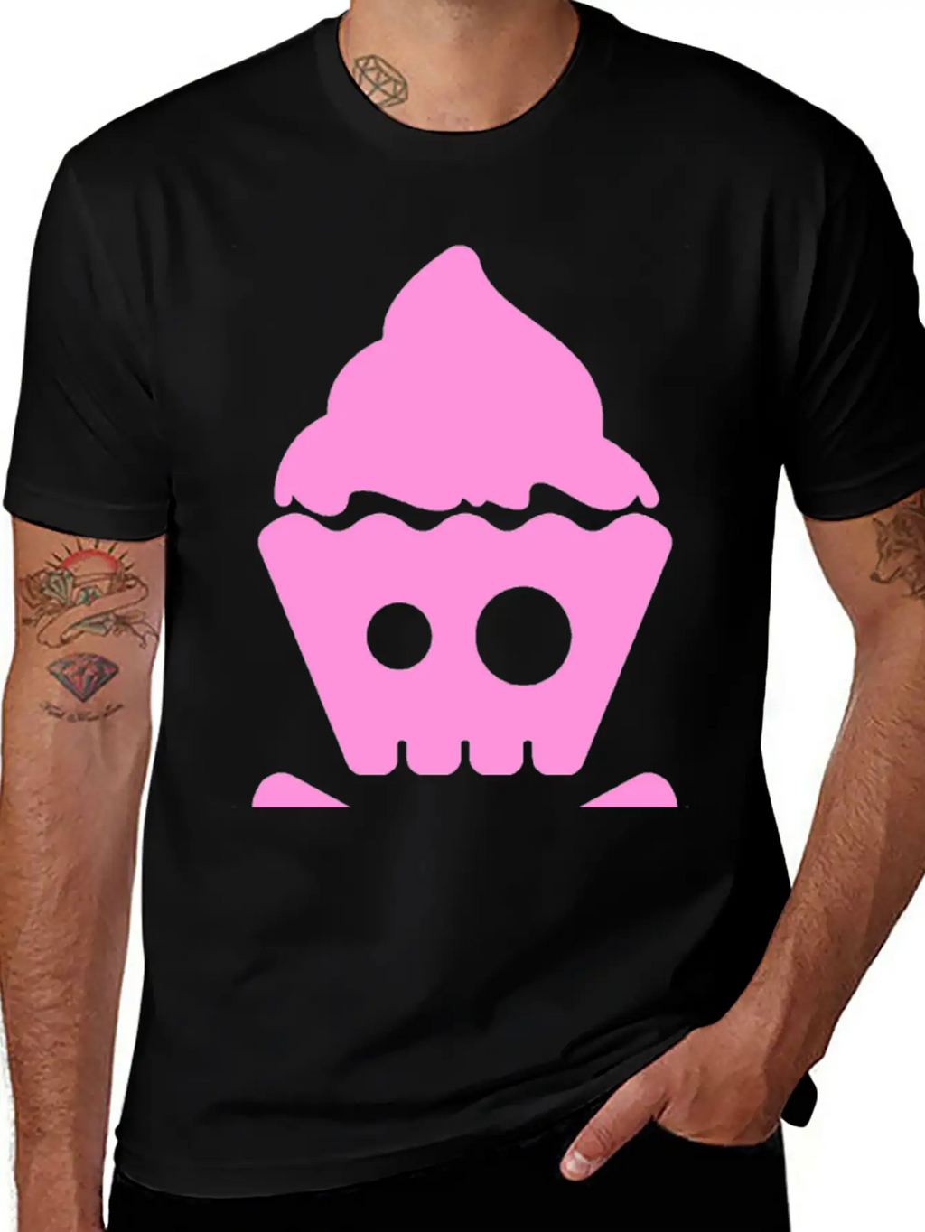 Cupcake Pirate Unisex Casual T-Shirt – Clean Design For Daily Comfort