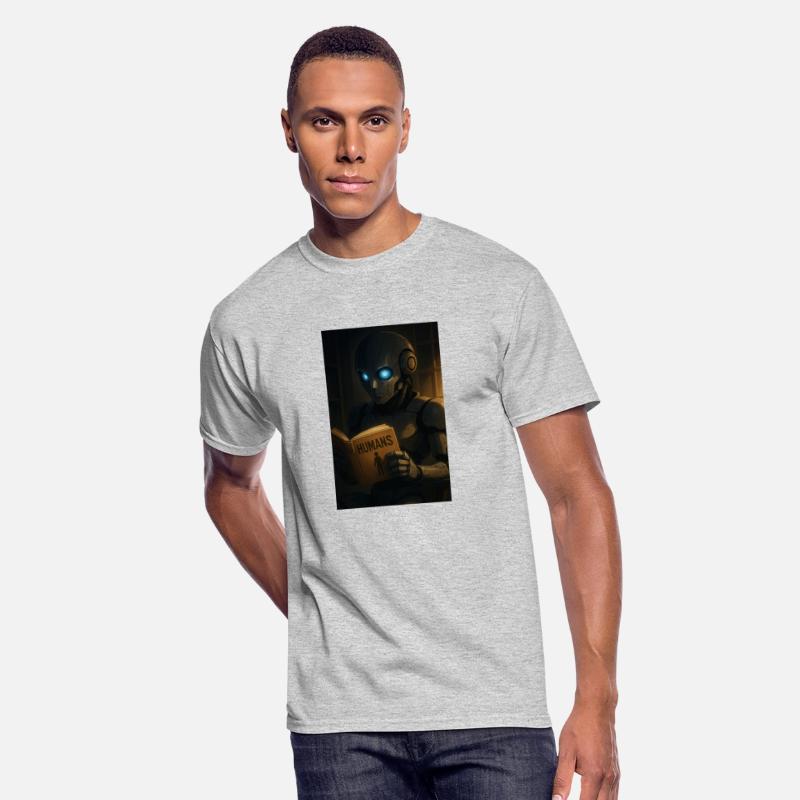 Curious Robot Reading About Humans