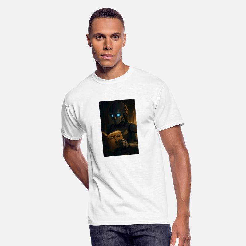 Curious Robot Reading About Humans