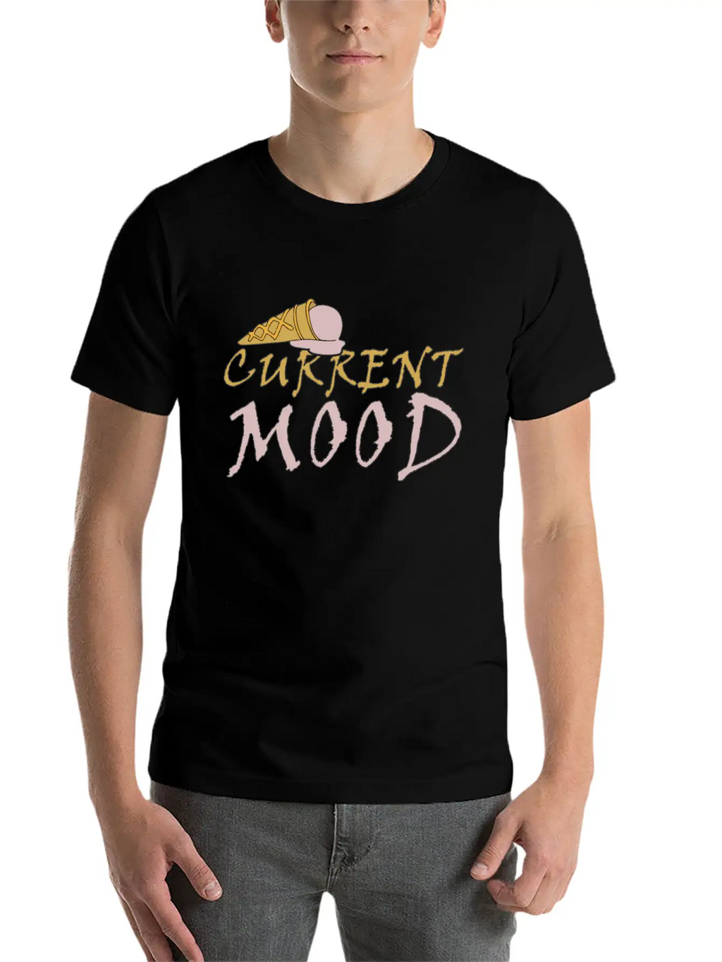 CURRENT MOOD Unisex Short Sleeve Soft Cotton T-Shirt – Casual Everyday Wear