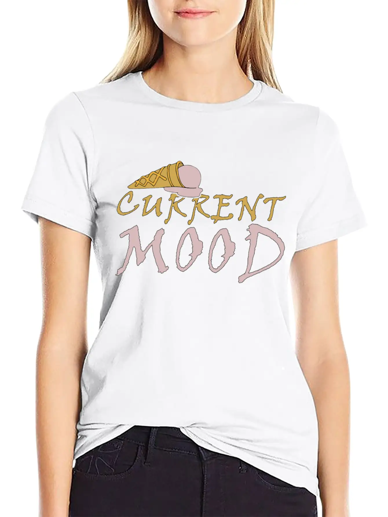 CURRENT MOOD Unisex Short Sleeve Soft Cotton T-Shirt – Casual Everyday Wear