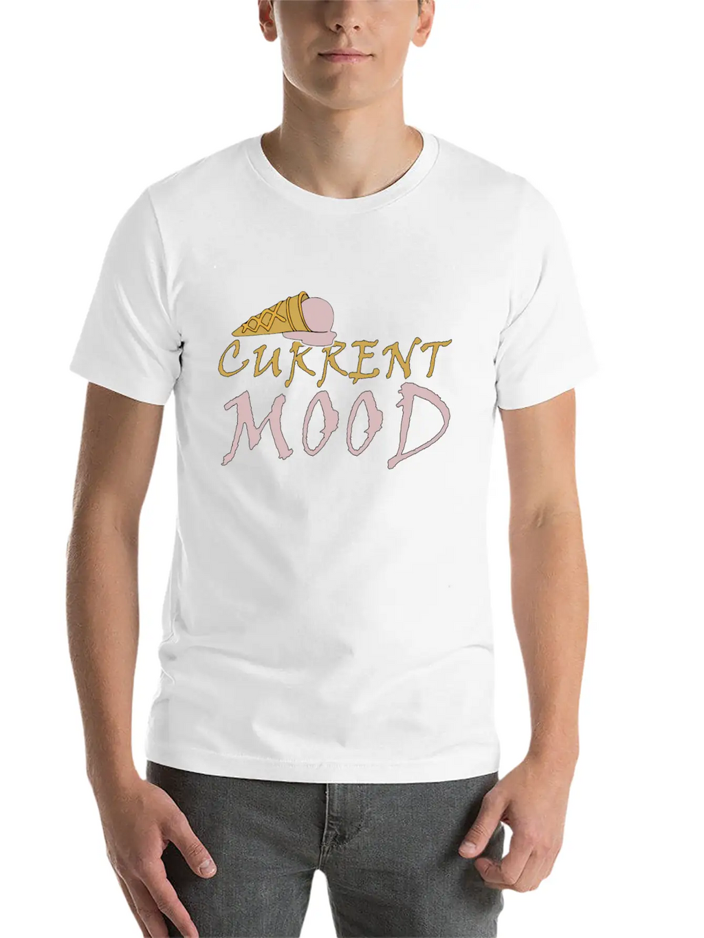 CURRENT MOOD Unisex Short Sleeve Soft Cotton T-Shirt – Casual Everyday Wear