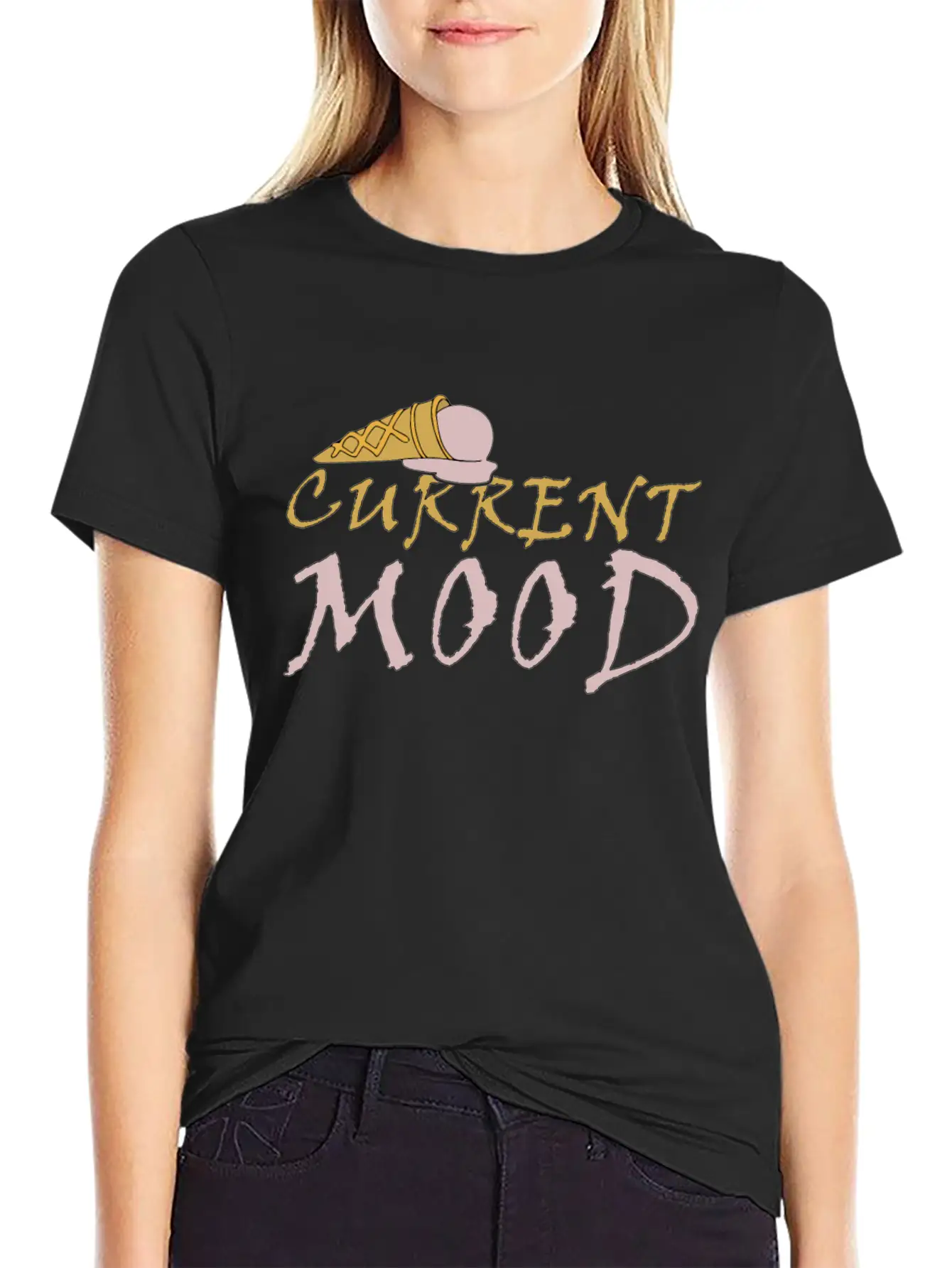 CURRENT MOOD Unisex Short Sleeve Soft Cotton T-Shirt – Casual Everyday Wear