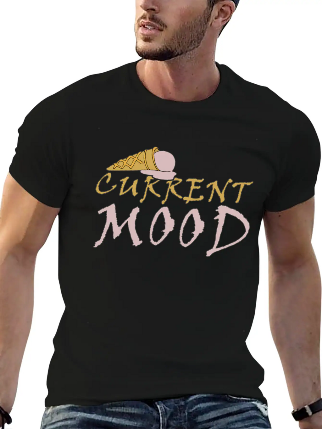 CURRENT MOOD Unisex Short Sleeve Soft Cotton T-Shirt – Casual Everyday Wear