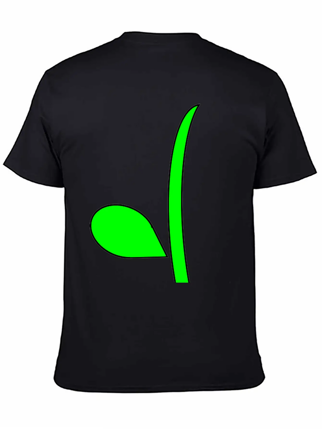 Curvy Flower Stem Stylish Everyday T-Shirt – Unisex Basic Cotton Tee